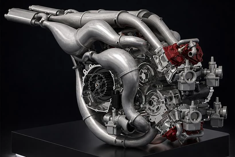 Leia mais sobre British Veloce Motorcycles Aperion: O Choque do Motor V8 2 Tempos de 280 cv no Mundo das Motos de Pista
