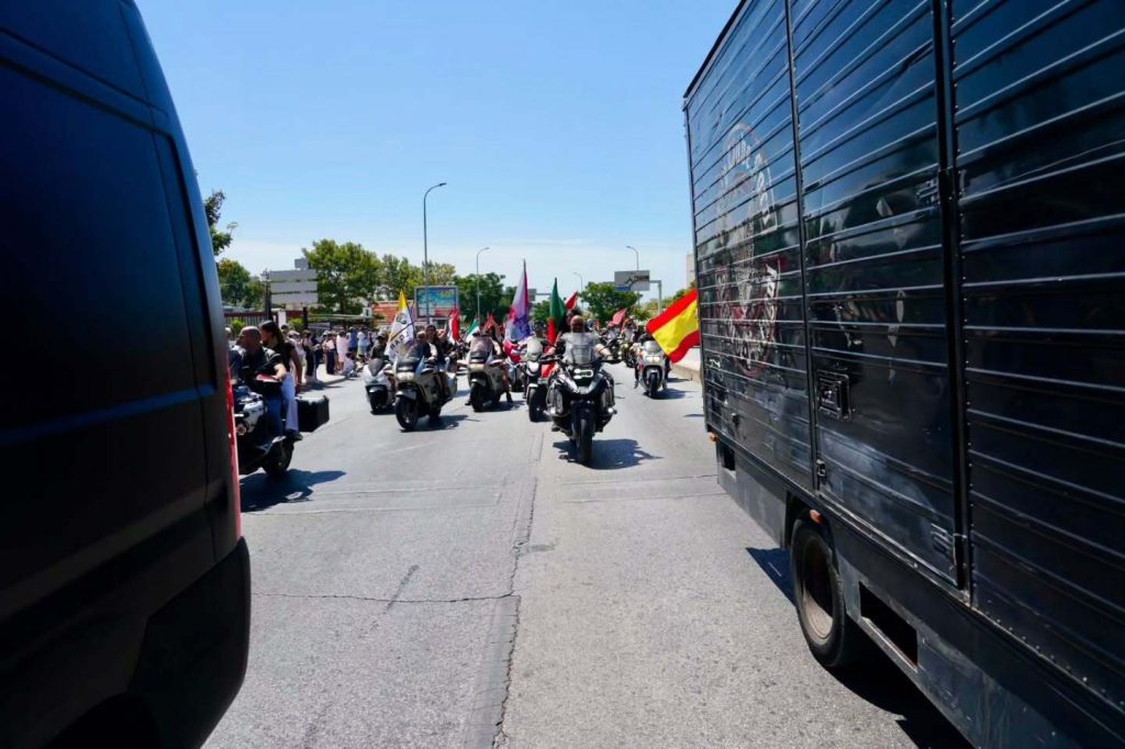 Milhares de motociclistas reunidos na Concentração de Motos de Faro, Algarve, Portugal, um dos maiores encontros motard da Europa.