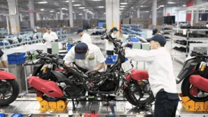 Vista aérea da nova e moderna Fábrica Honda na Turquia, um complexo de 100.000 metros quadrados que reforça a estratégia global da empresa.