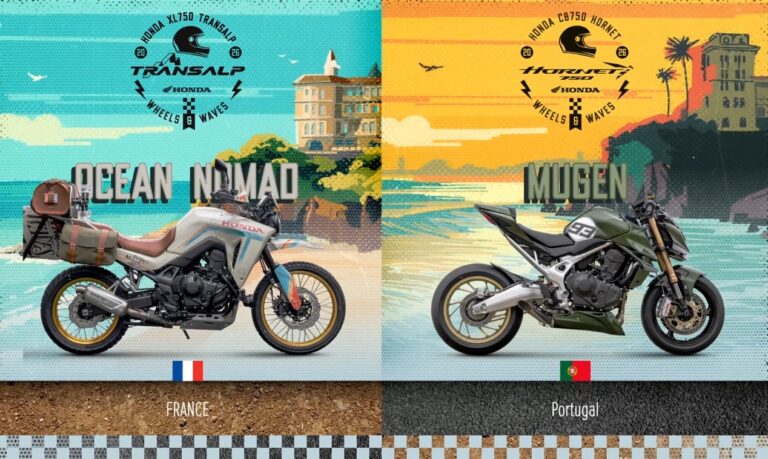 Honda CB750 Hornet Mugen, representação portuguesa no Honda Customs 2026, exibida em um evento de motocicletas customizadas.