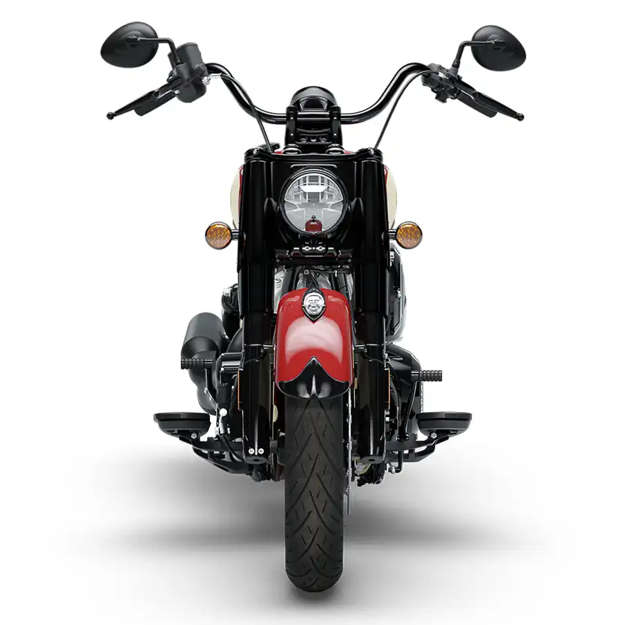 Indian Chief Vintage Sturgis 2026, motocicleta clássica de edição limitada com pintura retrô inspirada nas corridas de Sturgis dos anos 30.