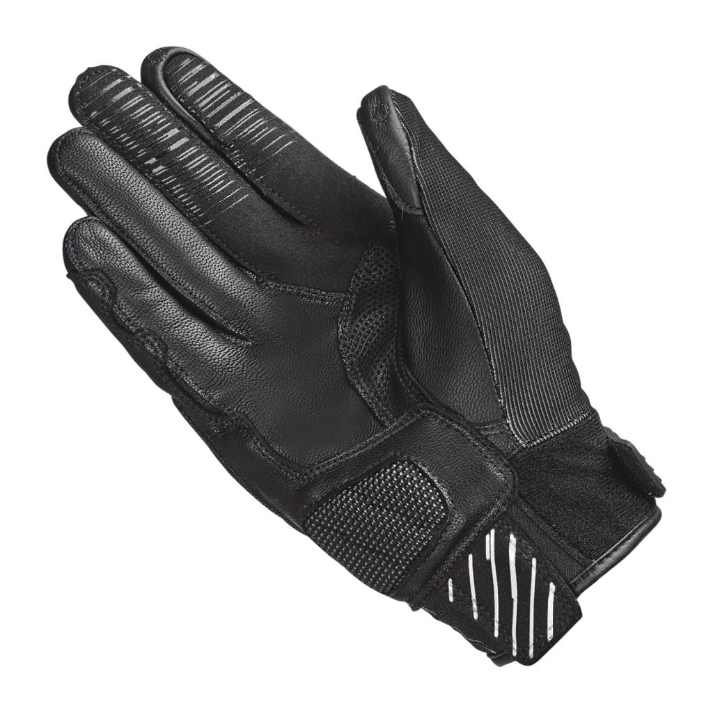 Três modelos de luvas Held de verão, Tactura, Hamada 2 e Sambia KTC 2, exibindo design leve, materiais respiráveis e proteções estratégicas, ideais para motociclistas em climas quentes.