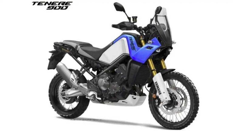 Conceito digital da Yamaha Tenere 900 com o motor CP3 da MT-09, pronta para aventura e desafios off-road.