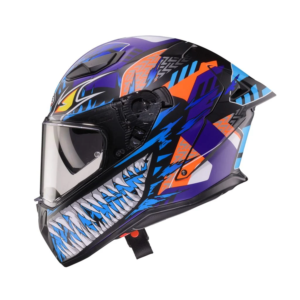 Capacete Caberg DRIFT EVO II 2026 com o novo grafismo PRISM em tons de cinza, preto e amarelo fluo, destacando seu design aerodinâmico e viseira solar DVT.