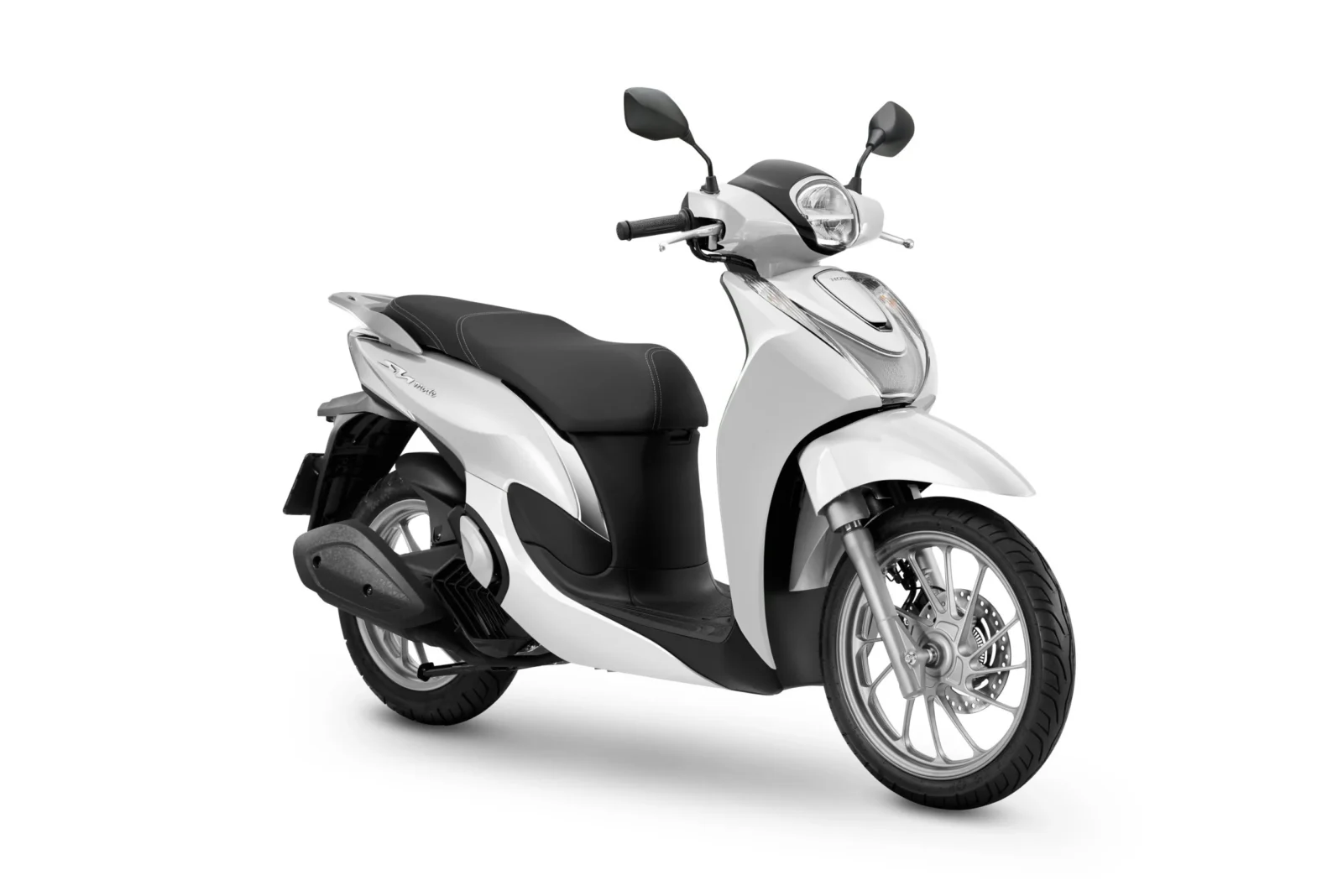 Detalhes da Honda SH Mode 125 2027 exibindo o novo painel TFT colorido e o design frontal redesenhado da carenagem.