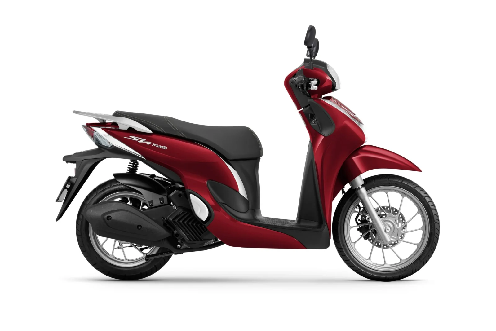 Detalhes da Honda SH Mode 125 2027 exibindo o novo painel TFT colorido e o design frontal redesenhado da carenagem.