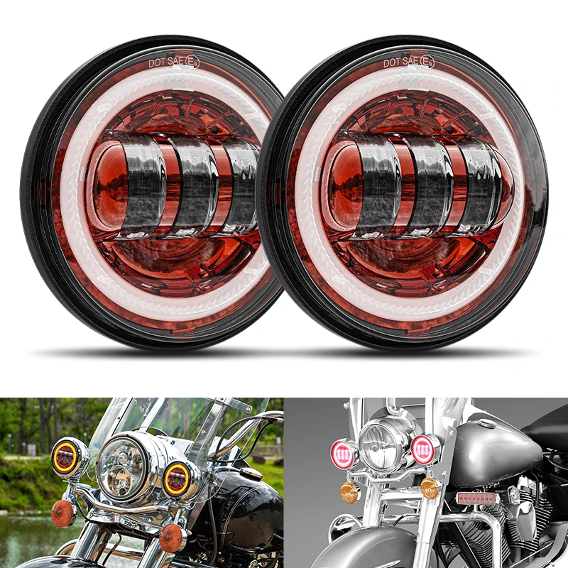 Motociclista personalizando a moto com luzes LED