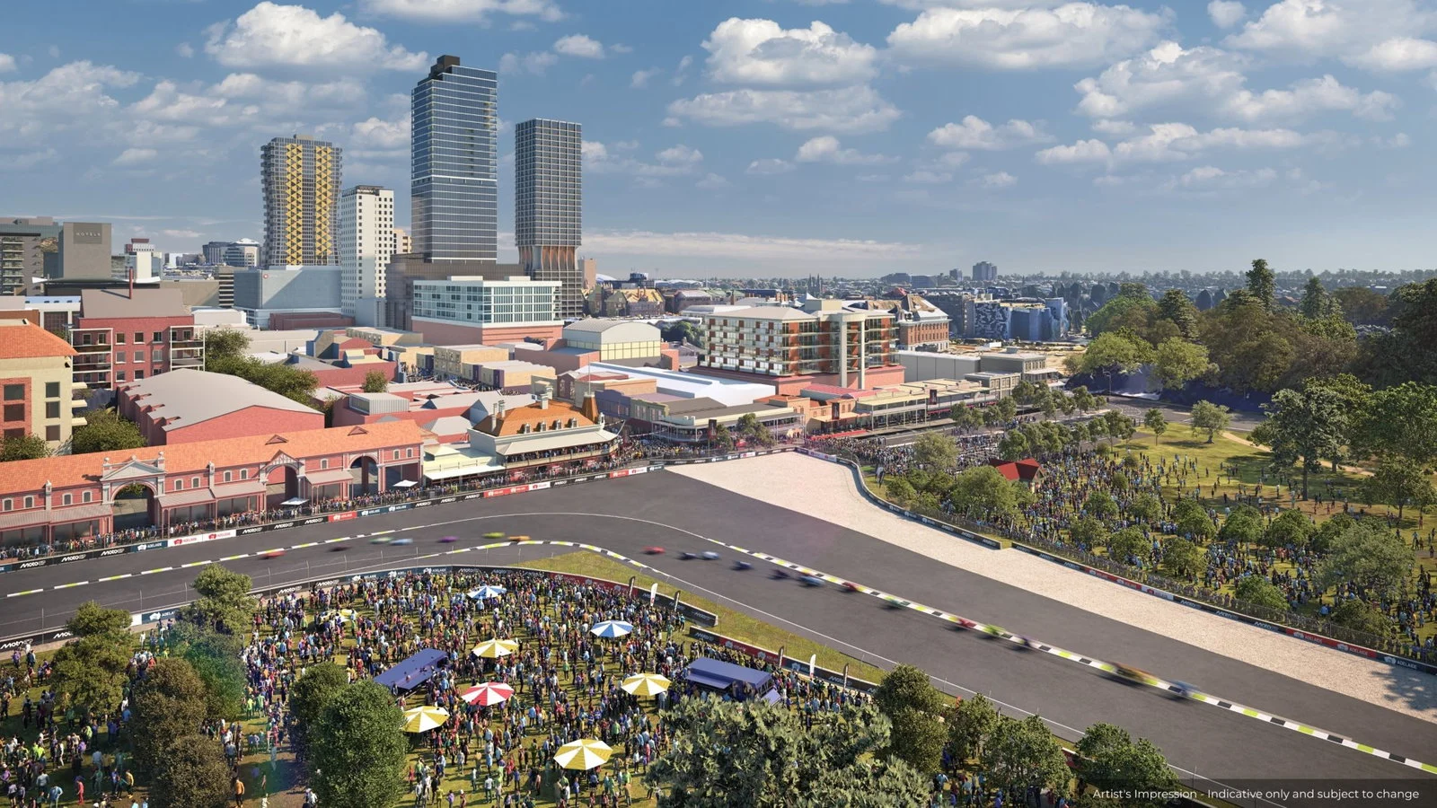Vista aérea do Circuito Internacional de Chang, na Tailândia, primeira etapa do calendário MotoGP 2027.